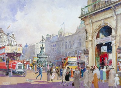 „Piccadilly Circus”, 1920 alkotó: Edward Harry Handley Read