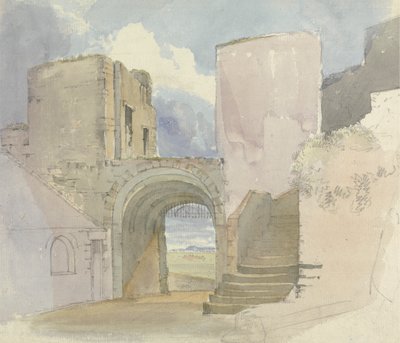 Átjáró a Bamburgh-i kastélyban alkotó: Edward Hastings
