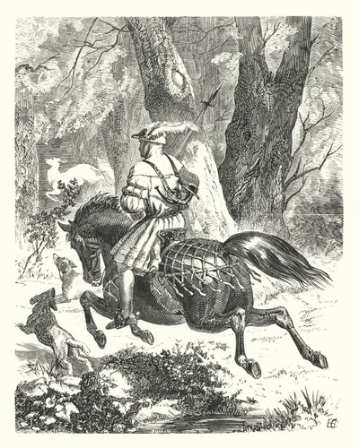 Egy régi ballada újraírva (metszet) alkotó: Edward Henry (after) Corbould