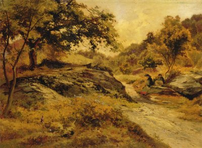 Úton Llyn Elsi felé, 1885 körül (olaj, karton) alkotó: Edward Henry Holder