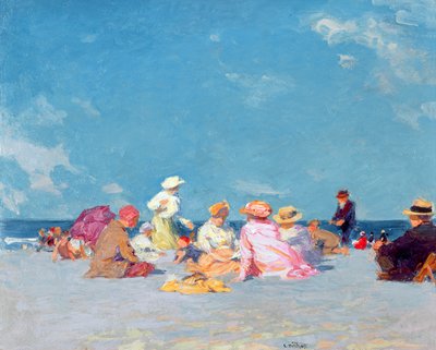 Délutáni szórakozás, 1907-27 körül (olaj, vászon) alkotó: Edward Henry Potthast