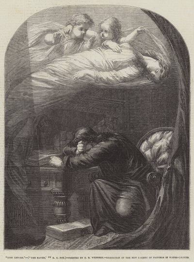 Elveszett Lenore, A holló, E A Poe alkotó: Edward Henry Wehnert
