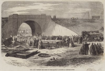 Az esküdtszék megtekintette a Kentish Town-i vasúti baleset helyszínét alkotó: Edward Hull