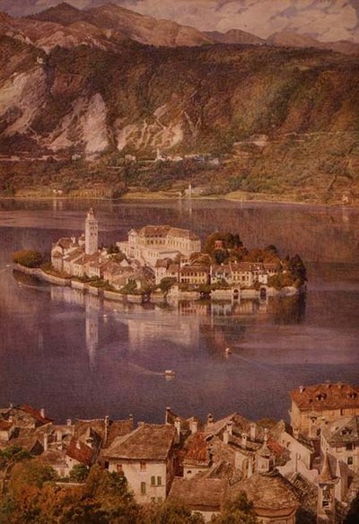 San Giulio-sziget, Orta-tó alkotó: Edward John Poynter