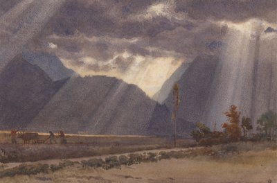 Táj Argeles közelében - Gazost a Pireneusok lábánál alkotó: Edward John Poynter