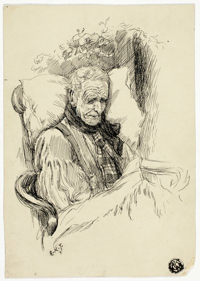 Haldokló öregember alkotó: Edward Killingworth Johnson