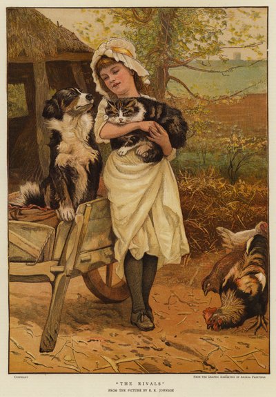 A riválisok (chromolitho) alkotó: Edward Killingworth Johnson