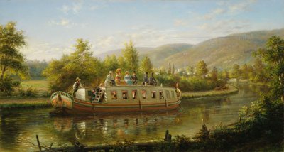 A gyors szállítás korai napjai, alkotó: Edward Lamson Henry