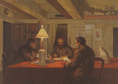 Sarki vázlatok, Téli szállás a HMS "Alert" belsejében, a kórteremben alkotó: Edward Lawton Moss