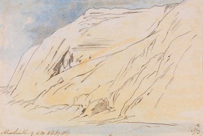 Abu Simbel, 1867. február 8., 9:00 óra (372A) alkotó: Edward Lear