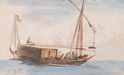 Hajó a Níluson alkotó: Edward Lear