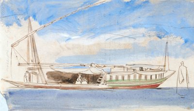 Hajó a Níluson alkotó: Edward Lear