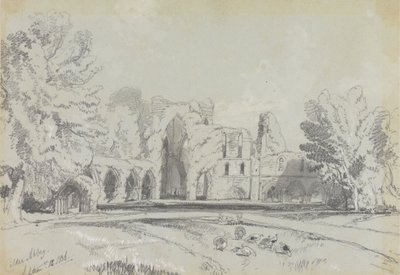 Calder Abbey, 1836. szeptember 12 alkotó: Edward Lear