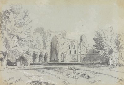 Calder apátság, 1836. szeptember 12. alkotó: Edward Lear