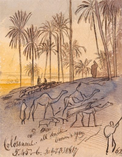 Colósaneh, 1867. január 3., 18:45-18:00 (62) alkotó: Edward Lear