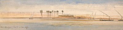 Deir Kadige, 1867. január 2., 13:00 óra. alkotó: Edward Lear