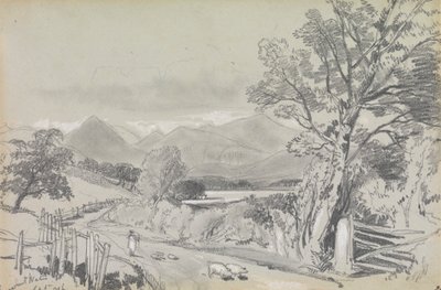 Derwentwater, 1836. szeptember alkotó: Edward Lear