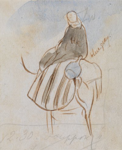 Egpytian Man on Camel alkotó: Edward Lear