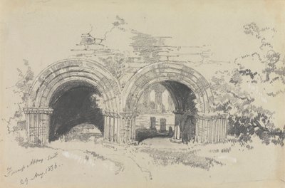 Furness Abbey East, 1836. augusztus 29 alkotó: Edward Lear