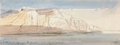Gebel el Azerat (Girgeh alatt, keleti oldal) alkotó: Edward Lear