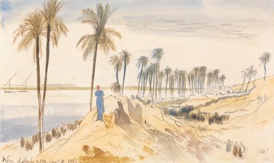 Kom el Amhr, 1867. január 4., 13:00 óra (68) alkotó: Edward Lear