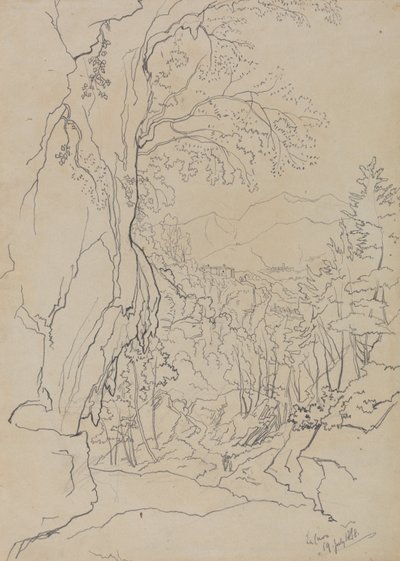 La Cava, 1838. július 19. alkotó: Edward Lear
