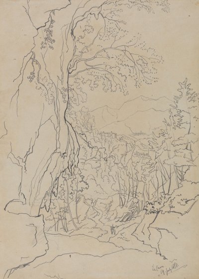 La Cava, 1838. július 19. alkotó: Edward Lear