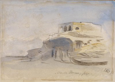 Tésztakütő, Gozo, Málta, 1866 alkotó: Edward Lear