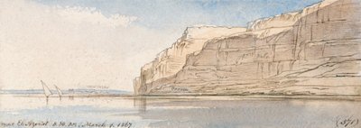El Azerat közelében alkotó: Edward Lear
