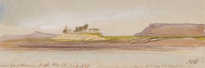 Garf Hoseyn közelében; 1867. január 31., délután 3 óra 40 perc (301) alkotó: Edward Lear