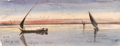 Gau el Kebir közelében alkotó: Edward Lear