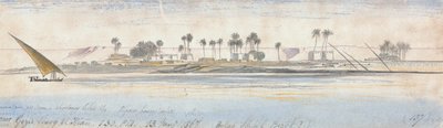 Gezir Sherg el Hian közelében alkotó: Edward Lear
