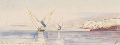 Golosana[sic] közelében; 1867. január 3., délután 4 óra 30 perc (56) alkotó: Edward Lear