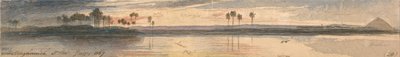 Mesghouneh közelében alkotó: Edward Lear
