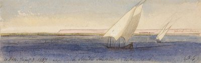 Nesle Sheikh Hassan közelében, dél felé nézve alkotó: Edward Lear
