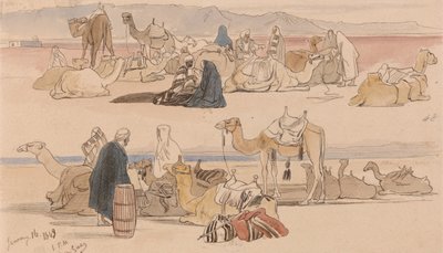 Szuez közelében, 1849. január 16., 13.00 óra (48) alkotó: Edward Lear