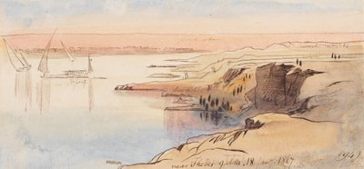 Théba közelében; 1867. január 18., reggel 9 óra (194) alkotó: Edward Lear
