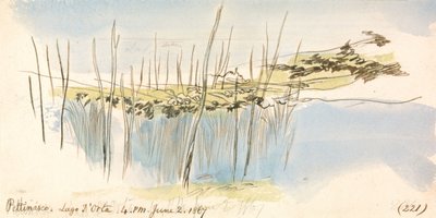 Pettenasco, Orta-tó, 1867. június 2., délután 4 óra (221) alkotó: Edward Lear