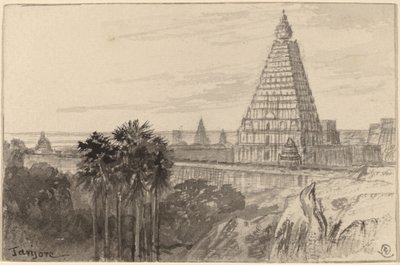 Tanjore, India alkotó: Edward Lear