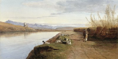 A római Campagna, 1860 alkotó: Edward Lear