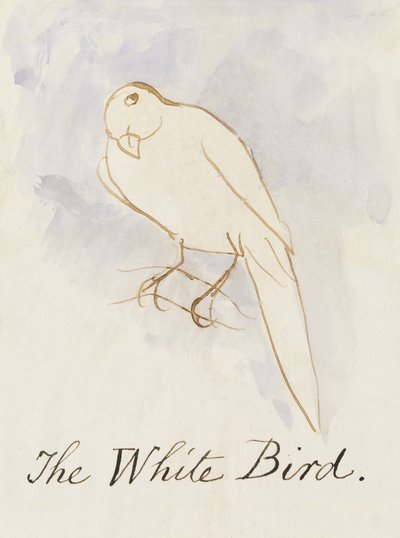 A fehér madár a Tizenhat komikus madár rajzból (toll és tus wc papíron) alkotó: Edward Lear