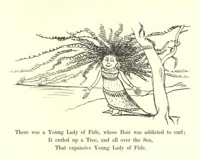 Volt egy Firle Fiatal Hölgy, akinek a haja a göndörítés rabja volt alkotó: Edward Lear