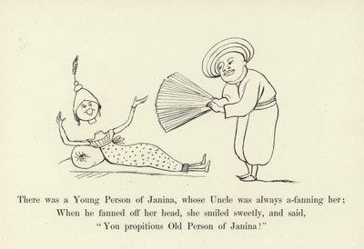 Janinának volt egy fiatalembere, akinek nagybátyja mindig rajongott érte alkotó: Edward Lear