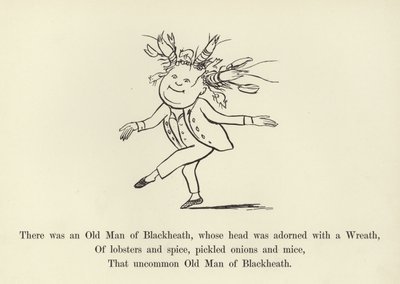 Volt egy Blackheath-i Öreg, akinek a fejét koszorú díszítette alkotó: Edward Lear