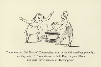 Volt egy Termopülai Öreg, aki soha nem csinált semmit rendesen alkotó: Edward Lear