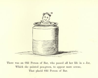 Volt egy öreg bari ember, aki egész életét egy korsóban töltötte. alkotó: Edward Lear
