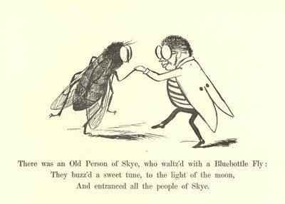 Volt Skye öreg embere, aki egy Bluebottle Flyvel keringőzött alkotó: Edward Lear