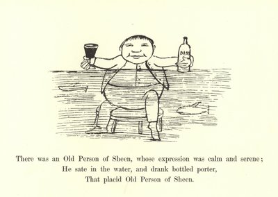 Volt egy öreg Sheen személy, akinek az arckifejezése nyugodt és derűs volt alkotó: Edward Lear