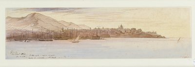 Genova látképe, 1864 alkotó: Edward Lear