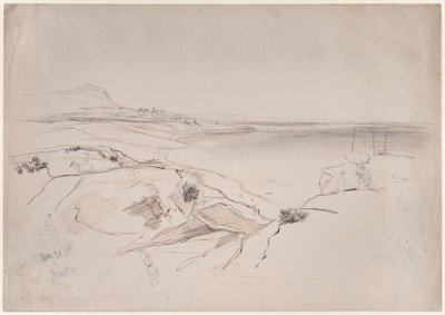 Kilátás Sciaccára, Szicília alkotó: Edward Lear